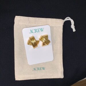 j crew Crisscross stud earrings